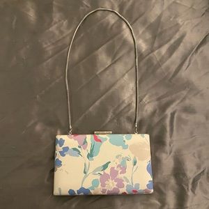 Calvin Klein Handbag - Abstract Floral Hardsided Metal Strap Bag 🌸